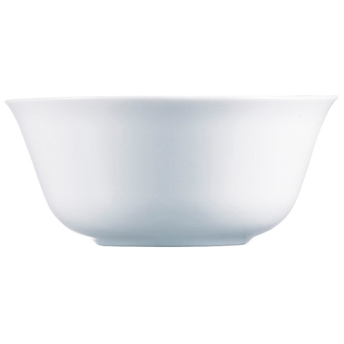 Ensaladera vidrio QUID ALICE de 24cm, color blanco.