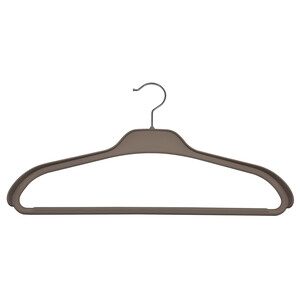 Imagen de Percha con barra y hombreras color beige, fabricada en ABS, ACTUEL.