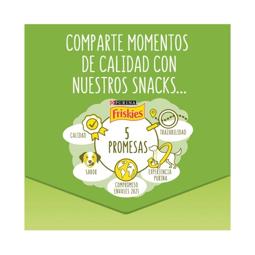 FRISKIES Snack para perros con aroma a queso y bacon 175 gr.