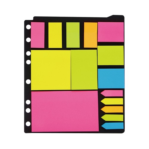 Set notas adhesivas surtidas para carpeta. ALCAMPO