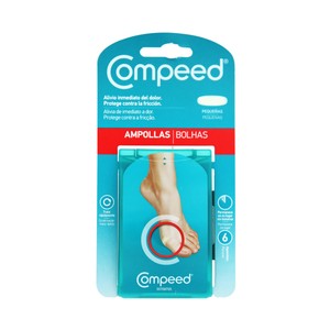 COMPEED Apósito ampollas pequeñas, que alivian de inmediato el dolor COMPEED 6 uds.