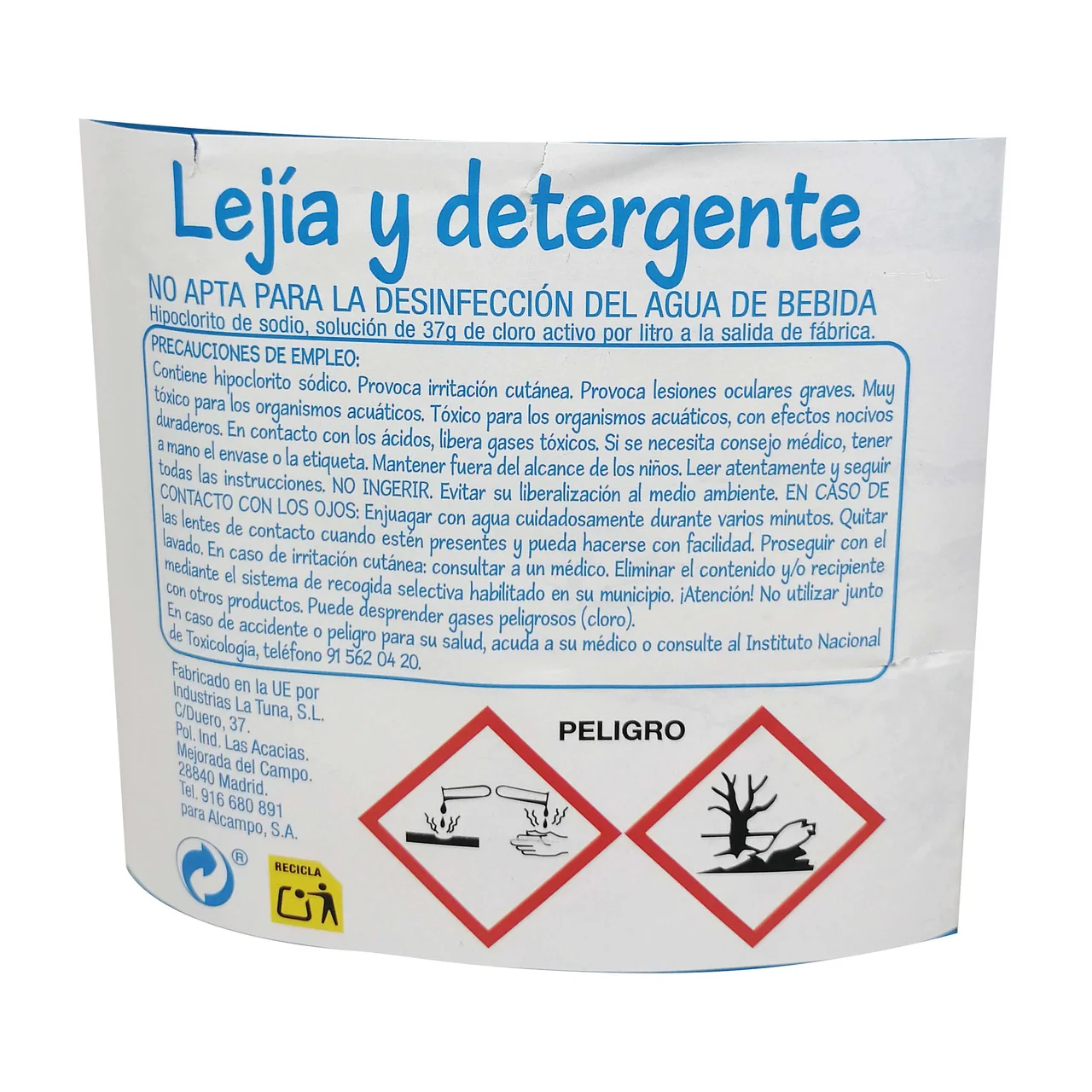 PRODUCTO ECONÓMICO ALCAMPO Deterlejía 5 l.