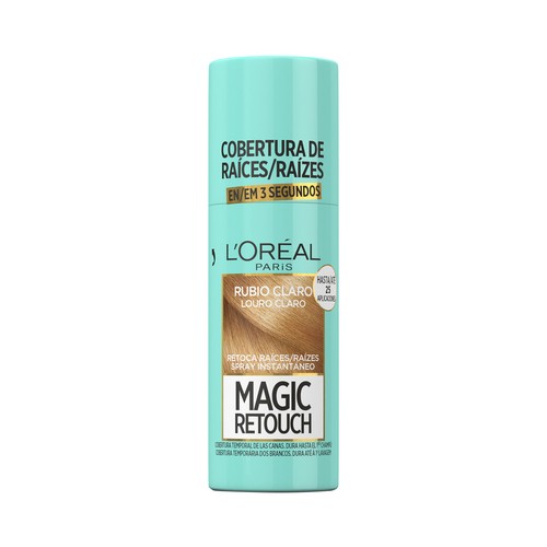 L´ORÉAL PARIS Magic retouch Tono 5 Rubio claro Spray retocador de raices con cobertura temporal e instantánea de las canas.