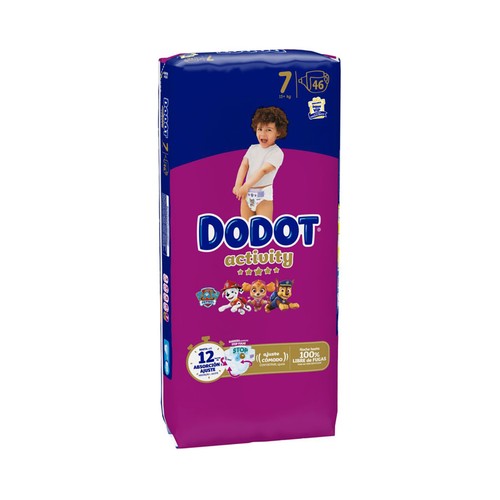 DODOT Activity Pañales talla 7 (+ 15 kg) 46 uds.