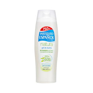 Imagen de INSTITUTO ESPAÑOL Gel para baño o ducha con un 95% de ingredientes de origen natural, espeical pieles sensibles INSTITUTO ESPAÑOL Natura 750 ml.
