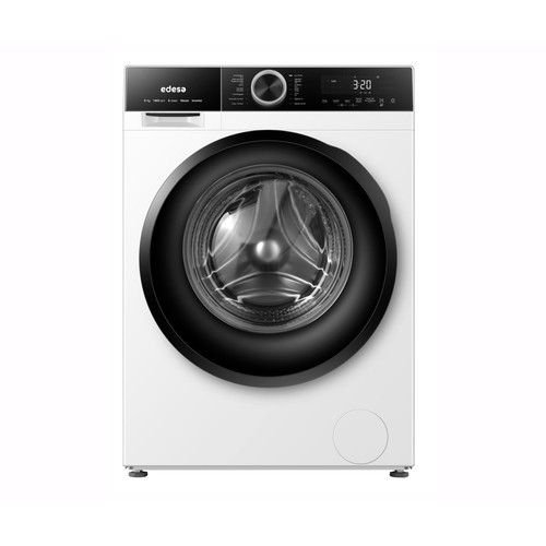 Lavadora EDESA EWF-8405 WH capacidad de carga: 8KG, clasificación energética: A, 1400RPM, H: 85cm, A: 59,5cm, F: 54cm.