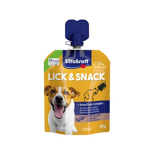 VITAKRAFT Snack perro lick&snack train paté de hígado 60gr
