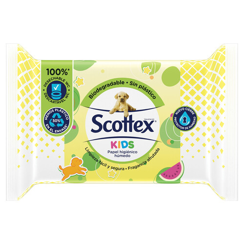 SCOTTEX Higiénico húmedo especial para bebés SCOTTEX Junior 75 uds.