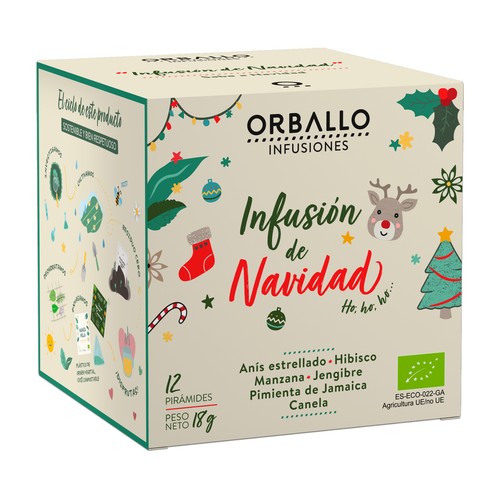 ORBALLO Infusión ecológica de Navidad 12 uds.