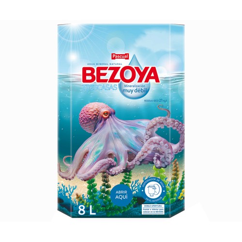 BEZOYA Agua mineral con dispensador bag in box 8 l.