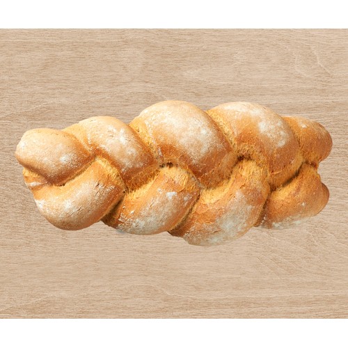 Trenza de pan con masa madre de Fabricación Propia 500 g.