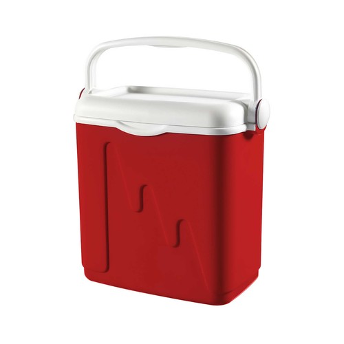 CURVER Nevera Rígida Portátil 20L Roja con tapa con asa integrada. Medidas: 42 x 26 x 39 cm. Nevera portátil rígida y ergonómica. Ideal para transportar debido a su asa incorporada. Ideal para camping, piscina y playa.
