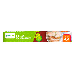 Imagen de BAYECO Film alimentario transparente de gran adherencia y con precorte rollo 25 ml.