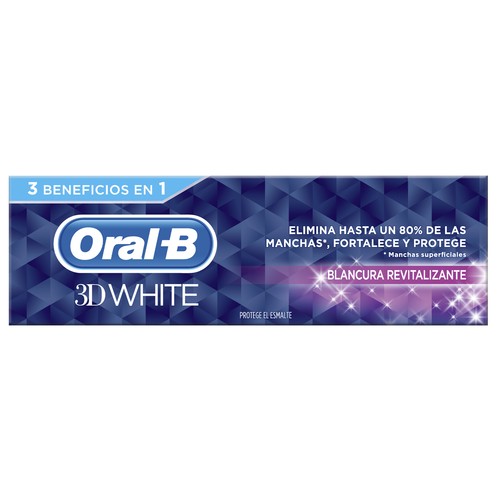Pasta de dientes blanqueante y revitalizante ORAL B 3D white 75 ml.
