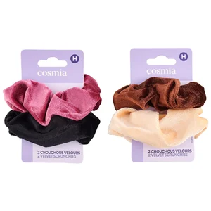 COSMIA Coleteros de terciopelo de diferentes colores 2 uds.