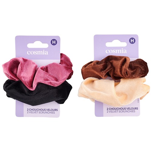 COSMIA Coleteros de terciopelo de diferentes colores 2 uds.