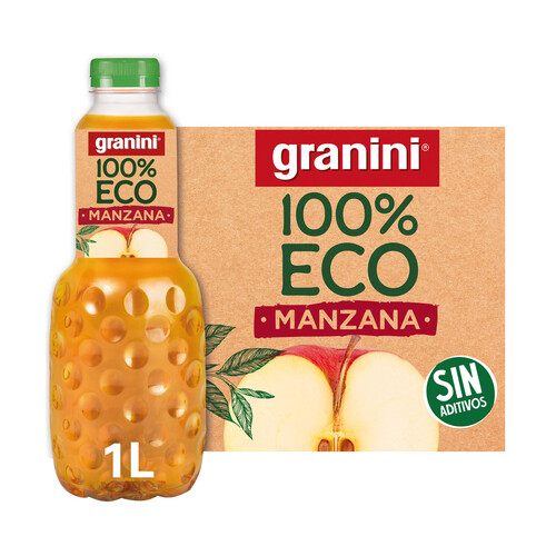 GRANINI Zumo de manzana 100% ecológico, sin aditivos GRANINI 1 l.