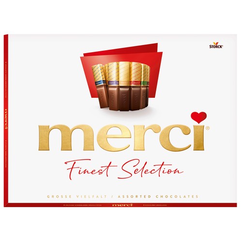 MERCI Finest selection Bombones surtidos (8 especialidades de chocolate relleno y sin relleno) 675 g.