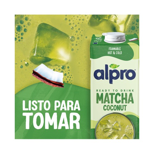 ALPRO Bebida vegetal de coco, soja y té Matcha 1 l.
