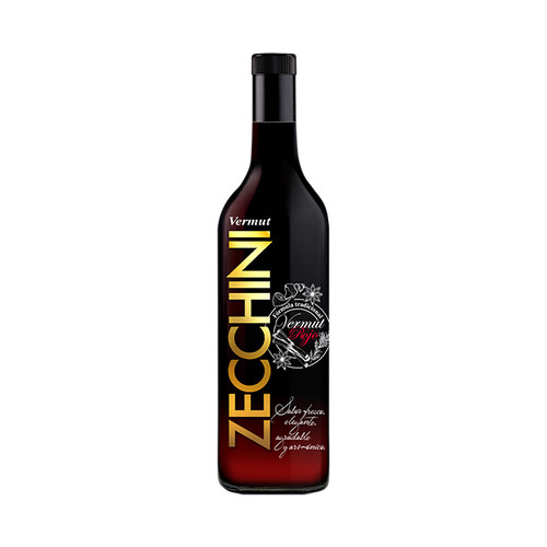 ZECCHINI Vermut rojo de elaboración tradicional y sabor fresco y elegante ZECCHINI botella de 1 l.