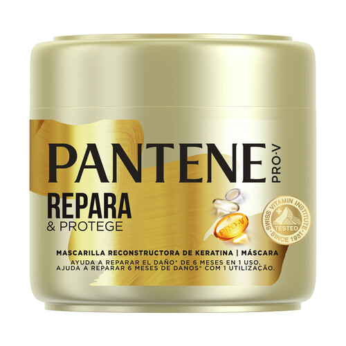 PANTENE Mascarilla capilar con keratina, para pelo dañado y frágil PANTENE Repara & protege 500 ml.