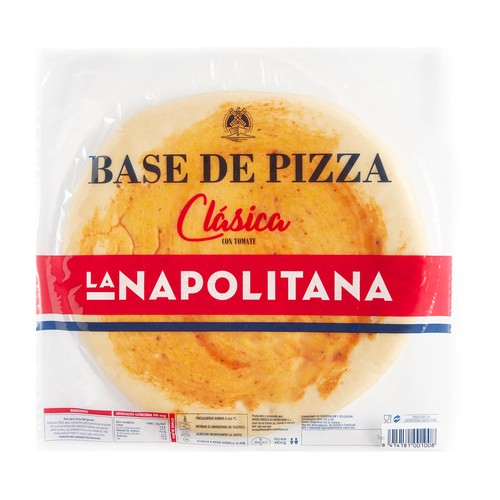 LA NAPOLITANA Base refrigerada de pizza clásica con tomate LA NAPOLITANA 260 g.