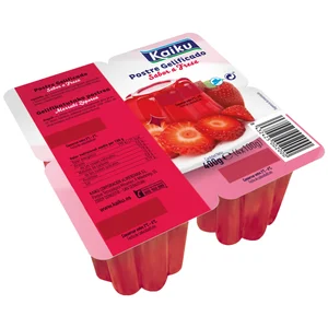 KAIKU Postre gelificado con sabor a fresa KAIKU 4 x 100 g.