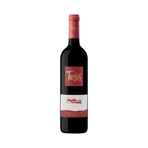Vino tinto roble con denominación de origen Ribera del Duero TARSUS botella de 75 cl.