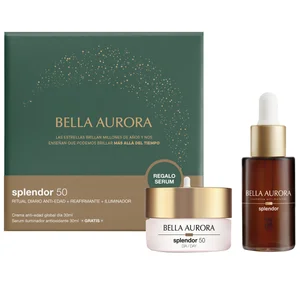 BELLA AURORA Splendor 50 Sérum iluminador antioxidante (30ml) + crema de día anti-edad (30 ml). 