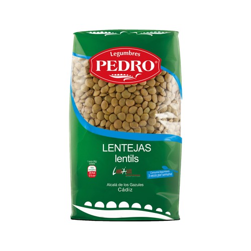PEDRO Lentejas paquete de 1 kg.