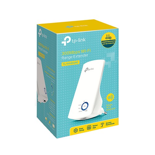 Extensor de cobertura Wi-Fi TP-LINK TL-WA850RE, 300Mbps, puerto Ethernet.