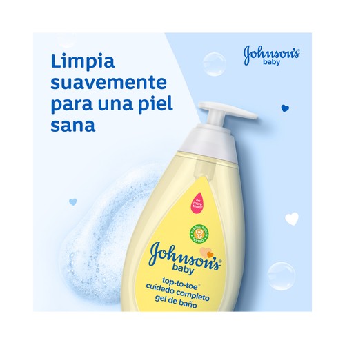 JOHNSON´S Top - to - toe Gel baño y ducha para recien nacios, con fórmula No llores más 500 ml.