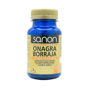 Imagen de SANON Onagra y borraja (Complemento alimenticio) 110 cápsulas.