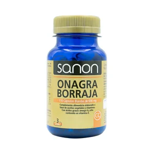 SANON Onagra y borraja (Complemento alimenticio) 110 cápsulas.