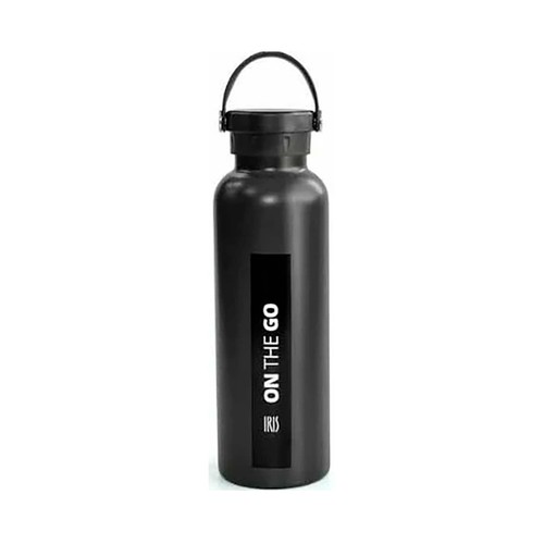 Botella termo ON THE GO de 750ml, color negro.