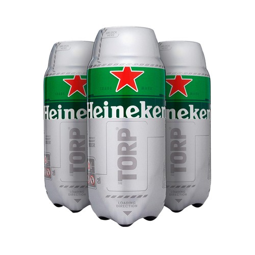 HEINEKEN Cerveza Torp Barril de 2 l.
