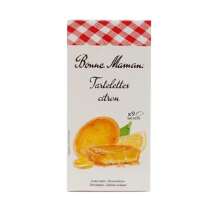 BONNE MAMAN Galletas tartaletas rellenas de limón 125 g.