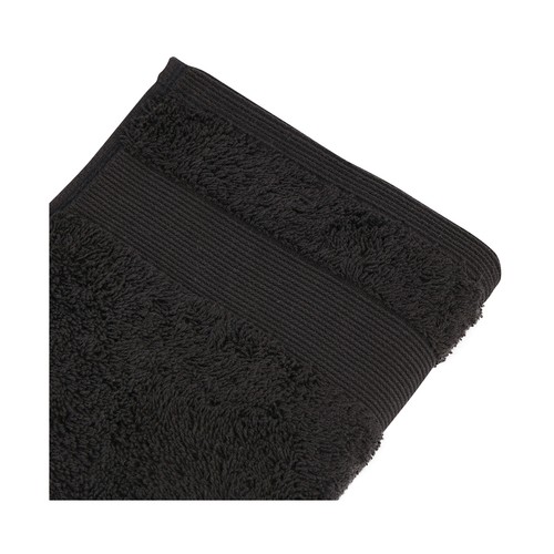 Toalla de tocador negra, 650g/m² de densidad, ACTUEL.