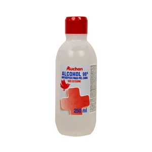 PRODUCTO ALCAMPO Alcohol 96º (antiséptico para piel sana) PRODUCTO ALCAMPO 250 ml.