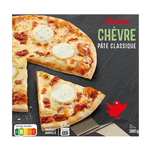 PRODUCTO ALCAMPO Pizza de mozarella y queso de cabra con masa clásica 380 g.