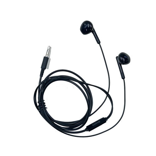 Auriculares Intrauriculares de botón QILIVE Q.1592, conector jack, con microfono, color negro