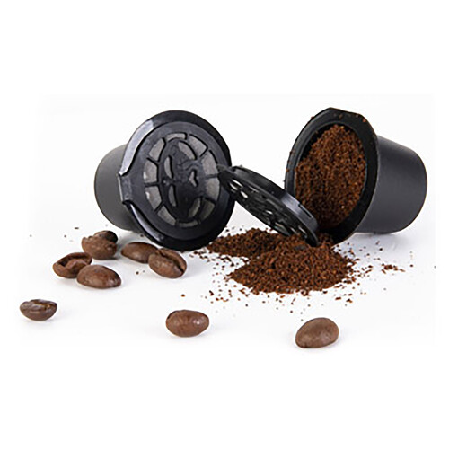 Set de 3 cápsulas de café Nespresso reutilizables, fabricadas en polipropileno, COOK CONCEPT.