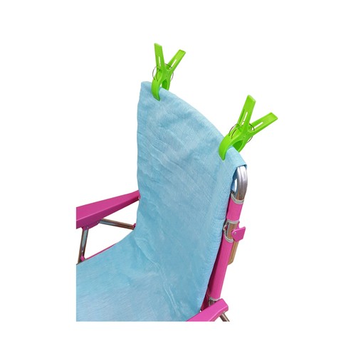Pack de 2 pinzas de polipropileno ideales para silla de playa, PINCHO.