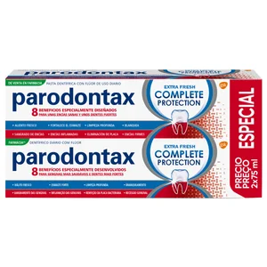 PARODONTAX Pasta de dientes con flúor y 8 beneficios, para encías y dientes fuertes PARODONTAX Complete protection 2 x 75 ml.