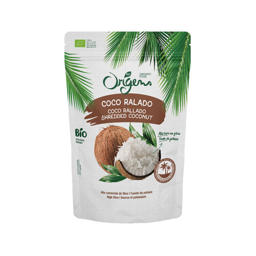 ORIGENS Coco rallado ecológico 200 g.
