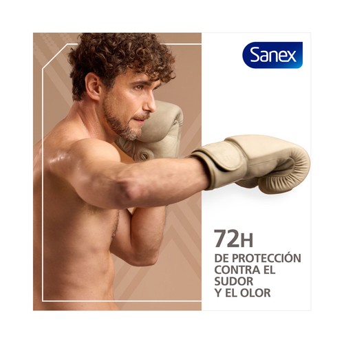 SANEX Men invisible Desodorante en spray para hombre anti traspirante hasta 72 horas 200 ml.