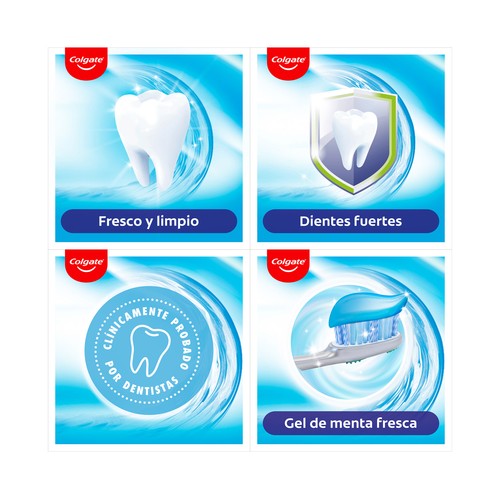 COLGATE Fresh Pasta de dientes en gel para dientes fuertes y aliento fresco 75 ml.