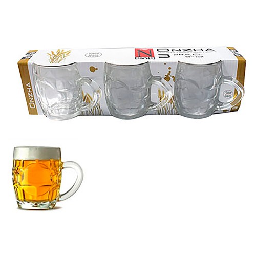 Pack de 3 jarra para cerveza 28,5 cl, MARHUENDA.