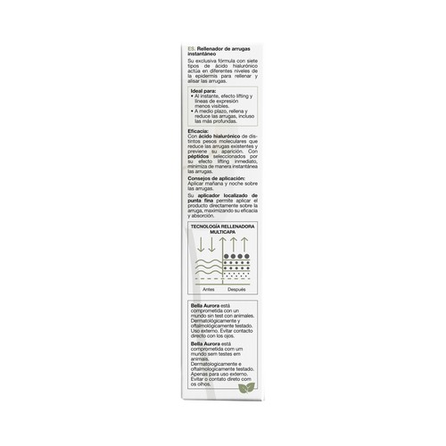 BELLA AURORA Splendor Rellenador de arrugas instantáneo, para el contorno de ojos 12 ml. 