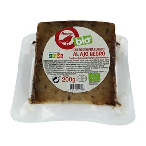 Imagen de ALCAMPO ECOLÓGICO Queso de oveja curado al ajo negro ALCAMPO ECOLÓGICO 200 g.